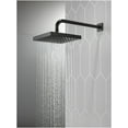 thumbnail image 4 of Delta 52841-BL 1.75 GPM Universal 8" Wide Single Function Shower Head - Black, 4 of 7