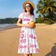 thumbnail image 4 of Disketp Breast Cancer Ribbons Awareness para Vestido de Manga Corta para Mujeres, Vestidos de Verano para Mujeres, Casual y Holgado para la Playa, 4 of 6