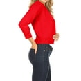 thumbnail image 2 of Women's Casual Lightweight Long Sleeves Open Front Office Wear Bolero Solid Cardigan, 2 of 5