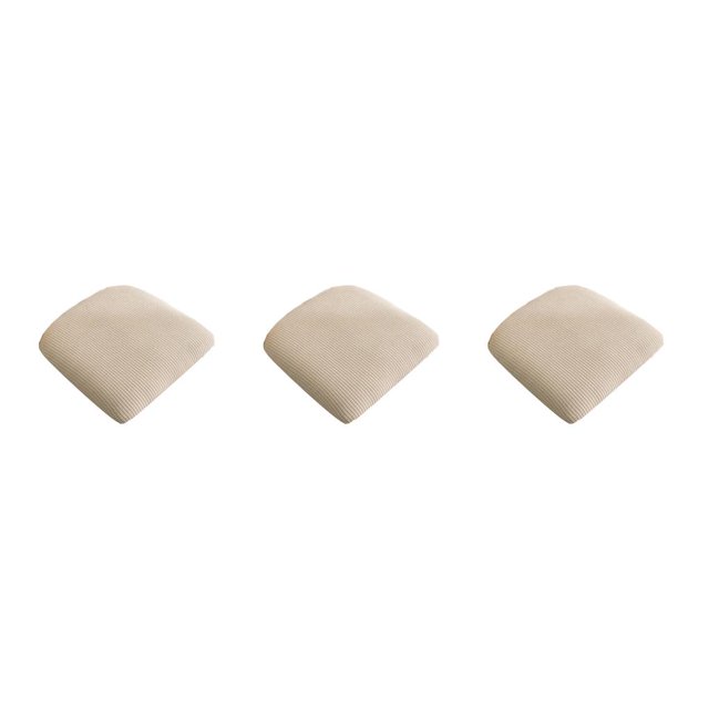 Cubierta de asiento de silla Yuarrent Funda de protección Hogar Restaurante Elástico Extraíble Beige