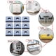 thumbnail image 2 of Deslizadores de muebles de teflón cuadrados elegantes, deslizadores de alta calidad que garantizan una larga vida útil, resistentes a la presión para pisos de madera, laminados, vinilo y baldosas (24, 2 of 5
