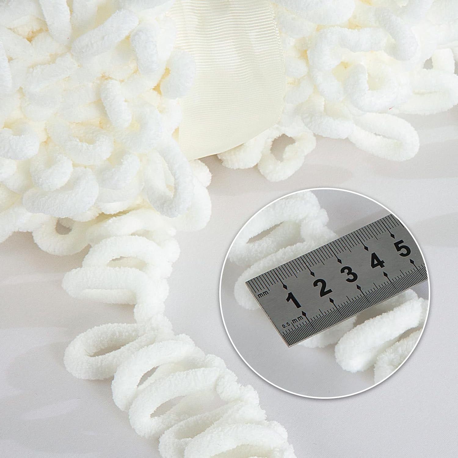 6 Pack Bulky Loop Yarn for Finger Knitting Soft,Off The Hook Loop Yarn,No-Needle Craft Chenille Yarn for Crocheting,Tie Dyed Hand-Knitting Yarn