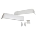thumbnail image 3 of Kojem Flat Cab Drop Visor for Peterbilt 377 378 379 335 386 388 389 Silvery 304 Stainless Steel, 3 of 10