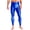 Royal Blue, variant on Men's Shiny Oil Leggings High Waist Stretchy Compression Pants Glossy Gym Fitness Underpants Royal Blue M
