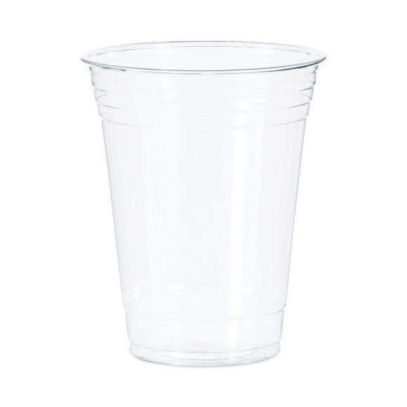 Perk 16 Oz Clear Plastic Cold Cups - Disposable, 50 Pack, Stackable For Parties & Office 1 thumbnail image