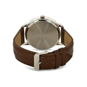 U.S. Polo Assn. Adult Male Analog Classic with Blue Dial and Brown Strap (USC50587WM)
