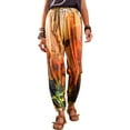 thumbnail image 2 of Gvmfive Women Casual Boho Tie Dye Print Loose Pants Sports Jogger Sweatpants Trousers, 2 of 8