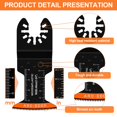 thumbnail image 4 of 149/88Pcs Oscillating Saw Blades High Carbon Steel Bi-Metal Oscillating Multitool Blades Multifunctional Cutting Oscillating Tool for Cutting Wood Metal, 4 of 7