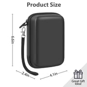 Hard Case Compatible with Analogue Pocket Handheld Game Console, Portable Mini Game Player Storage Bag for Video Games Cards, Charging Cable and Accessories (Box Only)-Black