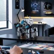Programmable Hexapod Robot Technic Building Kit, STEM Sci-Fi War Machine Six-Legged Robot with Dual Control, App & Remote Control, Light-Up Cyber Technic Mecha Sets (1406 PCS)