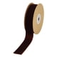 thumbnail image 2 of Cinta de terciopelo, cinta decorativa, cinta flocada multiusos para bricolaje con carrete para Marrón, 2 of 9