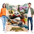 thumbnail image 1 of Kung Fu Panda (Franquicia) anti-pilling, suave, ligera, esponjosa y acogedora de lujo para hogar y cocina – Perfecta para niños y adultos,120x180cm, 1 of 6
