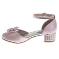thumbnail image 3 of Badgley Mischka Girls Dress Shoes (Little Kids, Sizes 12–4), Pink, Size: 2, 3 of 7