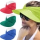 thumbnail image 2 of Sombrero de playa plegable para mujer, visera grande, protección UV al aire libre, gorra de béisbol deportiva vacía, 2 of 5