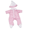 thumbnail image 1 of JC Toys | Berenguer Boutique | La Baby Doll Outfit | 2 Piece Pink, White and Floral Print|Washable|Ages 2+|Fits Dolls 9- 12, 1 of 1