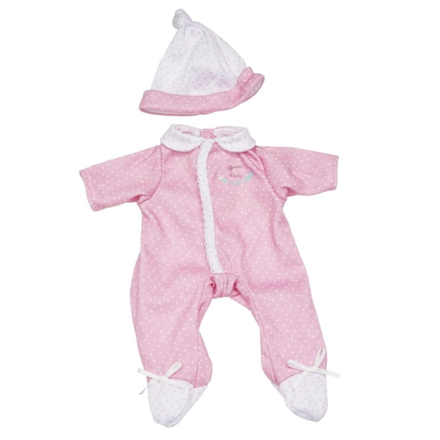 JC Toys | Berenguer Boutique | La Baby Doll Outfit | 2 Piece Pink, White and Floral Print|Washable|Ages 2+|Fits Dolls 9- 12