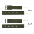 thumbnail image 4 of Uxcell Silicone Watch Band Quick Release Soft Rubber Watch Strap Green/Silver 20mm, 4 of 7