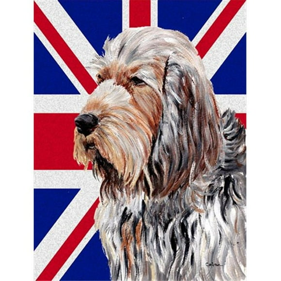 Otterhound With English Union Jack British Flag Flag Garden Size