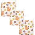 thumbnail image 7 of SKYSONIC 5 PCS Autumn Pattern Baby Muslin Washcloths, Cartoon Squirrel Face Towel Burp Cloths Ultrasoft Absorbent Cotton Bath Wipes Towels for Newborn Boys Girls, 7 of 7