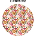 thumbnail image 2 of Spring Summer Flowers Round Tablecloth 60 Inch, Waterproof Stain Resistance Round Table Cloth Decorative Tablecloth Picnic Party Indoor Outdoor, 2 of 6