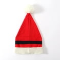 thumbnail image 4 of Sofullue Knitted Santa Hat Santa Beanie Christmas Santa Hat Winter hat Crochet Hairball Beanie Santa Claus Cap New Year Christmas, 4 of 9