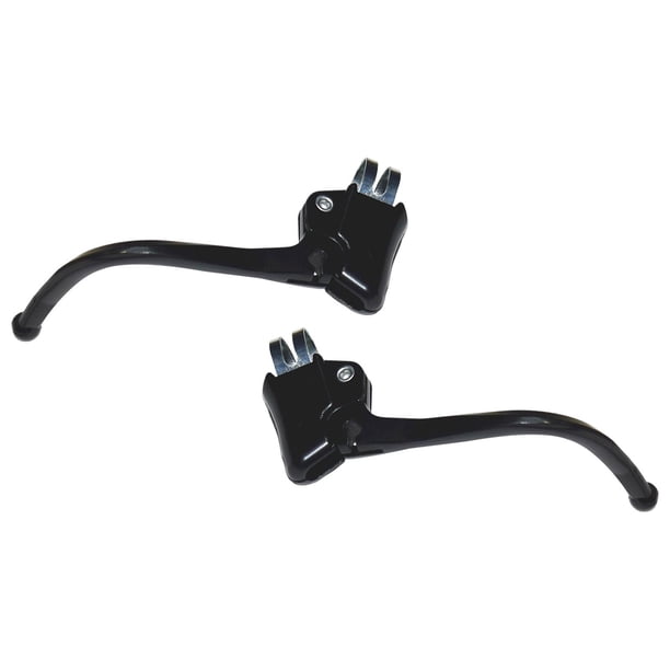 2 palancas de freno para manillar de bicicleta, ligeras y fiables. negro
