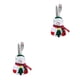 thumbnail image 4 of Monstrate 1/3/6 Uds. Adornos navideños muñeco de nieve cocina vajilla titular bolsa fiesta regalo ornamento adornos navideños para la del No.01 2piezas, 4 of 6