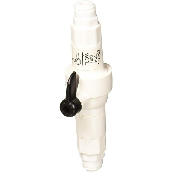 Abundant Flow Water Flow restrictor RO Flush Valve kit 50 GPD, White