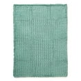 thumbnail image 6 of Donna Sharp Aqua Chunky Knit Woven Throw Blanket, 6 of 7
