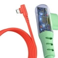 thumbnail image 4 of 5A Charging Cable Mobile Phone USB Elbow Data Transmission Cable Phone Elbow Charging Cord 0.25m for Android, 4 of 9