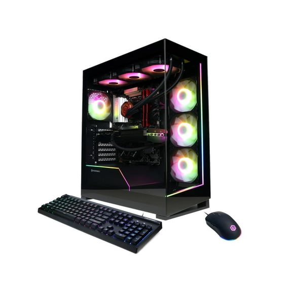 CyberpowerPC Gaming Desktop PC GM70928 AMD Ryzen 7 7800X3D 32GB DDR5 1TB NVMe SSD GeForce RTX 5070 Windows 11 Home