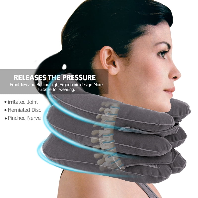 Totoro Hero   Inflatable Neck Tractor Relaxation Pillow Travel Soft Cervical Vertebra Traction Neck Relief Posture Correction Stretching Brace