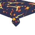 thumbnail image 2 of BSDHOME Paris Autumn Eiffel Tower Cotton Linen Tablecloth 60x120 Inches, Bright Fall Foliage Desk Sofa Table Cloth Cover for Wedding Party Decor, 2 of 4