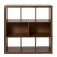 thumbnail image 5 of Better Homes & Gardens 6 Cube Organizer with Storage Cubbies, Walnut Finish, 5 of 10