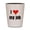 White/Black, variant on CafePress - I Love My Job - White Shot Glass, Unique and Funny Shot Glass