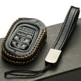 thumbnail image 5 of Vitodeco Leather Key Fob Case Compatible with Honda Civic, Civic Hatchback, Accord, HR-V, CRV, Pilot, Passport 2023 - 2026(4-Button, Black), 5 of 6