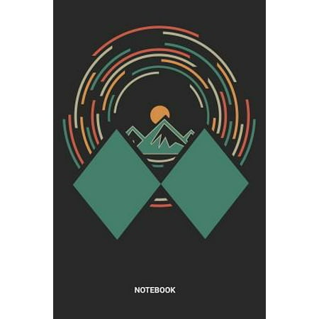 Notebook : Dotted Lined Retro Skiing Notebook (6x9 inches) ideal as a Vintage Snowboarding Journal. Perfect as a Skier Winter Sports Book for all Snowboard Lover. Great gift for Men and Women who likes Black Diamond Ski Pistes