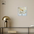 thumbnail image 4 of Gold Magnolia II Floral Fine Wall Art Canvas Wall Art by Art Remedy, White Floater Frame, 13" x 13", 4 of 8
