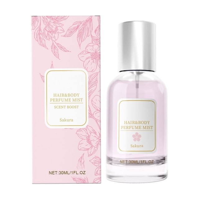 Perfume para mujer Niebla de perfume para el cuerpo y el cabello, niebla aromática, spray de perfume, fragancia ligera y no grasa, de larga duración. (30 ml)