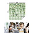 thumbnail image 4 of Spring Plants Cloth Napkins Set of 4 Reusable Dinner Napkins, Watercolor Birds Leaves Flowers Green Plaid Cocktail Napkin Washable Table Napkins for Wedding/Holiday Party/Baby Shower 20"x20", 4 of 7