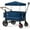 Blue, variant on EVER ADVANCED Side-Unzip Folding Wagon Stroller for 2 Kids with Canopy, Push and Pull Baby Wagon for Toddler with 5-Point Harness and Allterrain Wheels, Grey