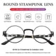 thumbnail image 4 of Lentes de Sol Redondos Steampunk AIEYEZO con Montura Metálica 100% Bloqueo UV, 4 of 7