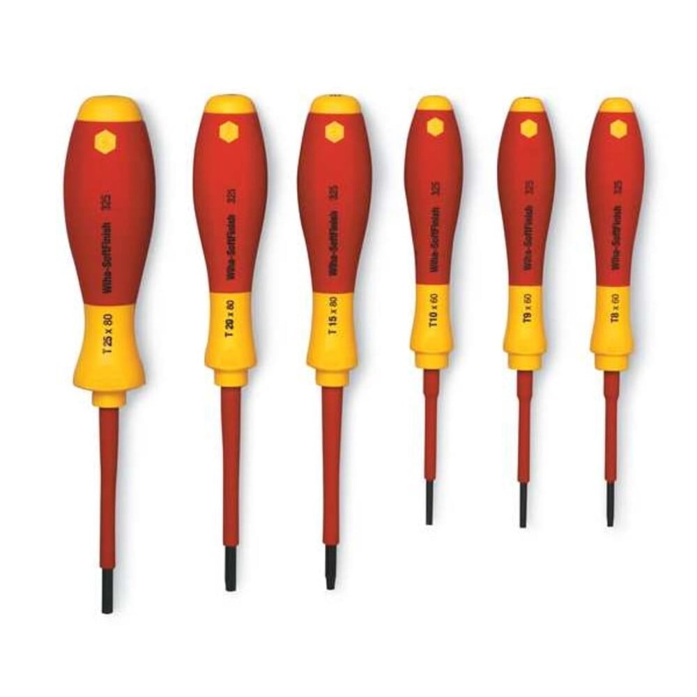 Wiha Tools 6 Piece Insulated SoftFinish Torx Screwdriver Set