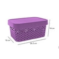 thumbnail image 4 of Caja con Tapa Plastic Trends Modelo Paris Capacidad 4.5Lts Color Morado 1 Pieza, 4 of 5