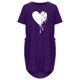 thumbnail image 4 of Vestido suelto de manga corta informal con estampado floral de moda de verano para mujer con bolsillo y cuello redondo Pompotops ghjkhdj13649, 4 of 5
