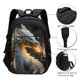 thumbnail image 3 of Disketp Golden White Fire Dragon Mochila de Viaje Estampada para Laptop con Puerto de Carga USB, Mochila Impermeable para Computadora – Regalo para Hombres y Mujeres, 3 of 7