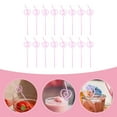 thumbnail image 4 of Pink Heart Shape Straws for Home Use Made of Safety Plastic Perfect for Valentine's Day Party 6.7 Inches, 4 of 11