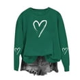 thumbnail image 5 of yillto Valentine's Day Sweatshirt for Womens Loose Long Sleeve Crewneck Pullover Heart Printed Sweatshirts, 5 of 6