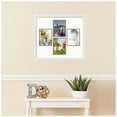 thumbnail image 2 of ArtToFrames Collage Photo Picture Frame with 4 - 6x8" Openings, Framed in White with Fabric White and Black Mats (CDM-3966-1179), 2 of 8