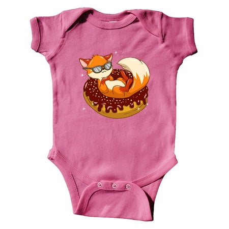 

Inktastic Fox Funny Donut Lover Gift Baby Boy or Baby Girl Bodysuit